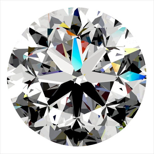 0.3 carat F-VS2 GD cut Natūralus Round Deimantas (1)