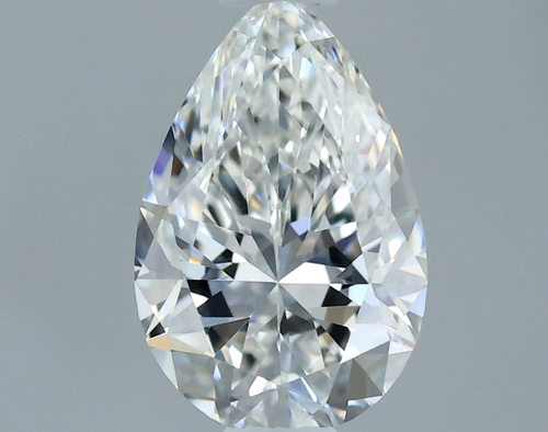 0.34 carat F-VS2 Natūralus Pear Deimantas (1)