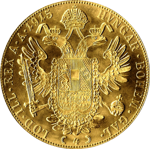 4 дуката Франц Иосиф I Австрийская империя золотая монета (2)