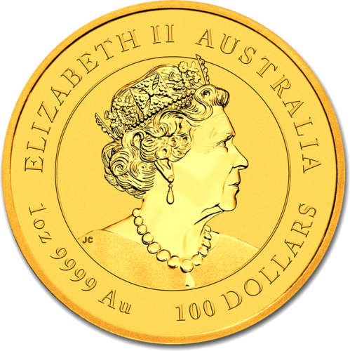 1 oz Vērša gads 2021 (Mēness III) Austrālijas zelta monēta (3)