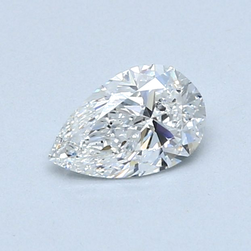 0.52 carat E-SI1 Natūralus Pear Deimantas (1)