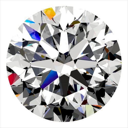 0.41 carat H-SI1 Very Good cut Natūralus Round Deimantas (1)