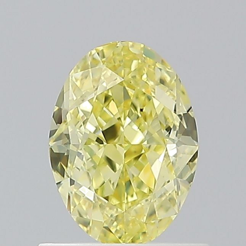 1.01 carat Fancy Intense Yellow-SI1 Natūralus Oval Deimantas (1)