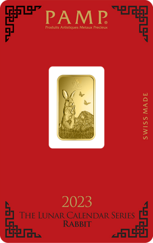 5 g Investment Gold Bar 2023 Year of the Rabbit PAMP (2)