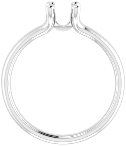 Sužadėtuvių Žiedas „Solitaire“ 14k white gold Round 5.2mm (2)