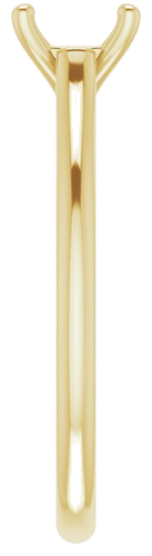 Sužadėtuvių Žiedas „Solitaire“ 585 Geltonojo Aukso Oval 7mm x 5mm (4)