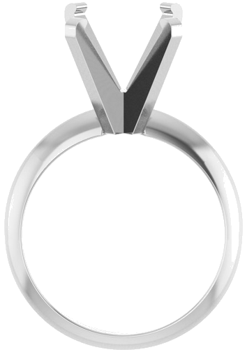 Sužadėtuvių Žiedas „Solitaire“ 14k white gold Oval 12mm x 10mm (2)