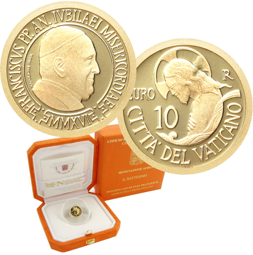3 g Vatican 2016 Baptism 10 euro gold coin (1)