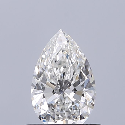 0.51 carat F-VVS1 Natūralus Pear Deimantas (1)