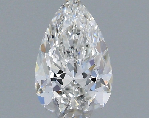 0.52 carat F-VVS2 Natūralus Pear Deimantas (1)
