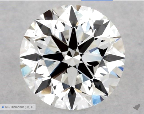 0.53 carat G-VS1 Excellent cut Natūralus Round Deimantas (1)