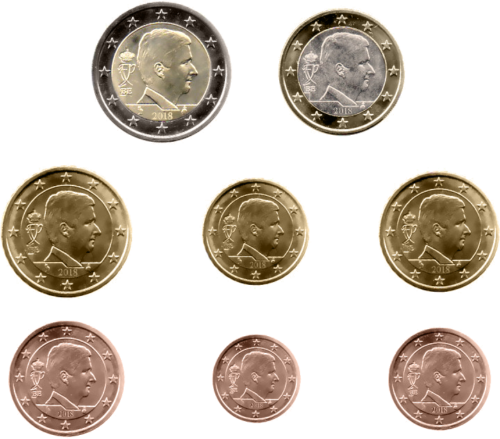 2018 Belgija Euro monetų rinkinys (1)