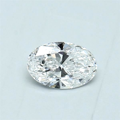 0.43 carat E-VVS1 Natūralus Oval Deimantas (1)