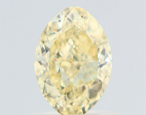 1.0 carat Fancy Light Yellow-VVS2 Natūralus Oval Deimantas (1)