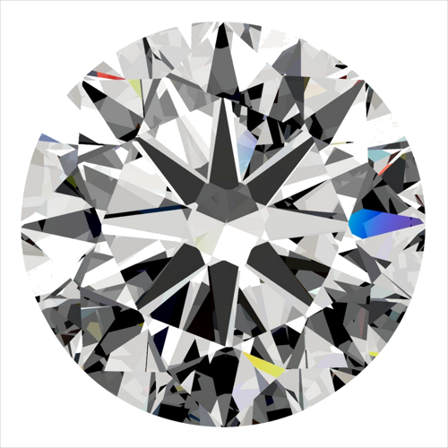 0.4 carat H-VS2 Very Good cut Natūralus Round Deimantas (1)