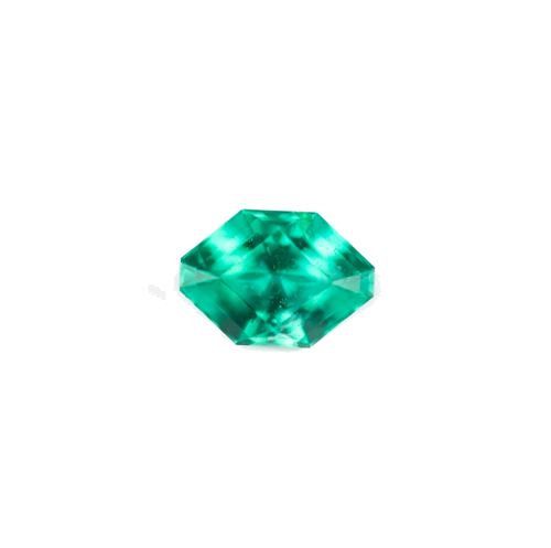0.2 carat GREEN Octagonal Smaragdas (1)