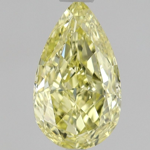 0.78 carat Fancy Intense Yellow-IF Natūralus Pear Deimantas (1)