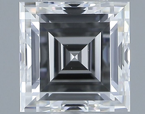 0.5 carat D-VVS2 Natūralus Square Radiant Deimantas (1)