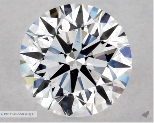 0.5 carat D-VS2 Excellent cut Natūralus Round Deimantas (1)