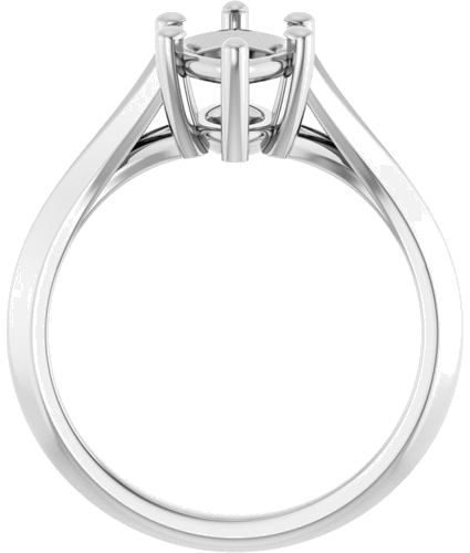 Sužadėtuvių Žiedas „Solitaire Split Shank“ 14k white gold Marquise 12mm x 6mm (2)