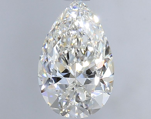 0.55 carat F-VVS1 Natūralus Pear Deimantas (1)