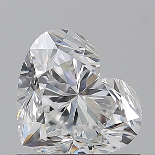 0.9 carat F-VS2 Natūralus Heart Deimantas (1)