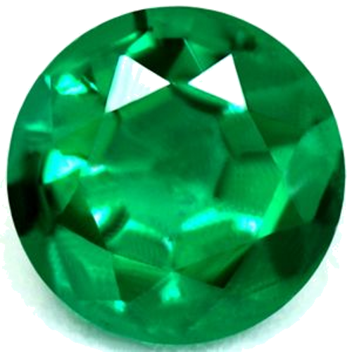 0.5 carat GREEN Round Smaragdas (1)