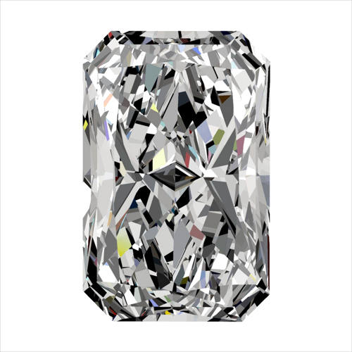 0.41 carat E-IF Natūralus Radiant Deimantas (1)