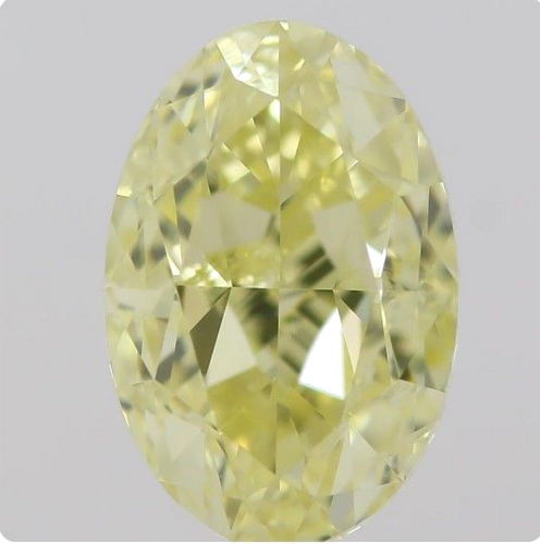1.0 carat Fancy Intense  Yellow-SI2 Natūralus Oval Deimantas (1)