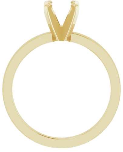 Sužadėtuvių Žiedas „Solitaire“ 585 Geltonojo Aukso Round 6mm (2)