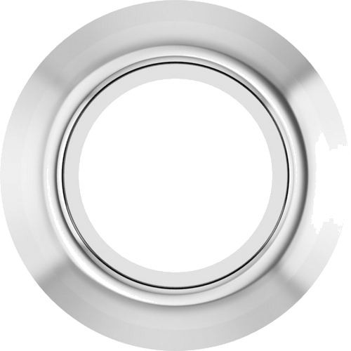 14K White 3.8 mm Round Bezel-Set Slide Pendant Mounting (1)