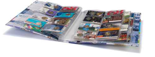 Албум за монети върху карти (2)