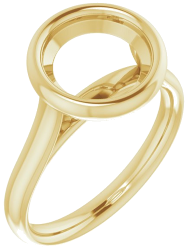 Sužadėtuvių Žiedas „Bezel-Set Solitaire“ 14k yellow gold Round 9mm (1)