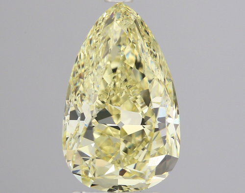 3.52 carat Fancy Light Yellow-VVS2 Natūralus Pear Deimantas (1)