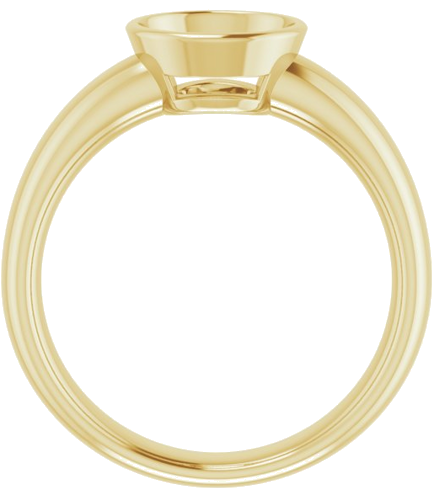 14K Yellow 7.4 mm Round Engagement Ring Mounting (2)
