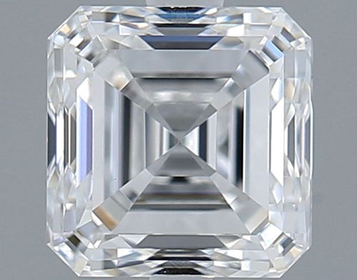 1.0 carat E-VVS2 Natūralus Asscher Deimantas (1)
