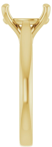 Sužadėtuvių Žiedas 14k yellow gold Oval 11mm x 9mm (4)