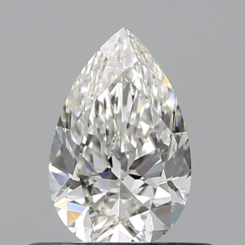 0.51 carat H-SI2 Natūralus Pear Deimantas (1)