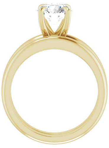 Sužadėtuvių Žiedas „Claw-Prong Solitaire“ 14k yellow gold Round 7mm (7)