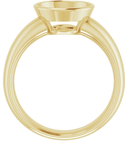 Sužadėtuvių Žiedas „Bezel-Set Solitaire“ 14k yellow gold Round 9mm (2)