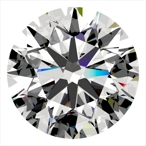 0.5 carat E-SI1 Excellent cut Natūralus Round Deimantas (1)