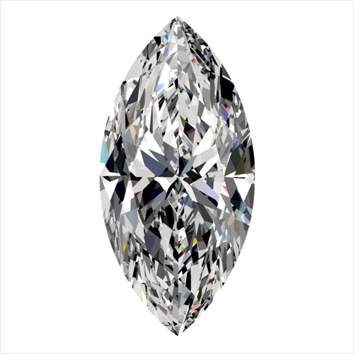 0.32 carat F-VS2 Natūralus Marquise Deimantas (1)