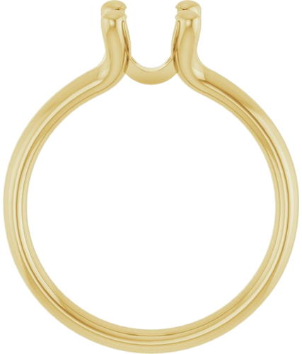 Sužadėtuvių Žiedas „Solitaire“ 14k yellow gold Round 6.5mm (2)