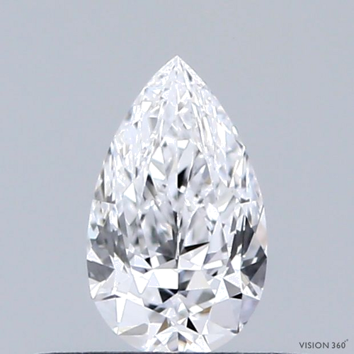 0.33 carat D-IF Natūralus Pear Deimantas (1)