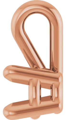 Pakabukas „Round 4-Prong Basket“ 14k rose gold Round 3mm (3)