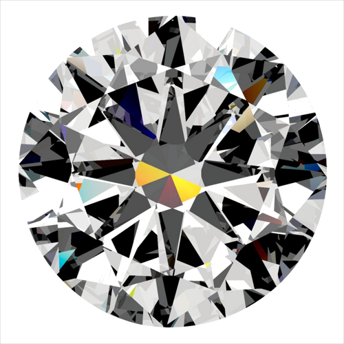 0.3 carat F-SI1 GD cut Natūralus Round Deimantas (1)