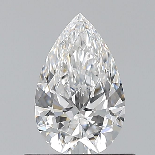 0.6 carat D-VS1 Natūralus Pear Deimantas (1)