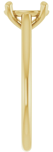 Sužadėtuvių Žiedas „Accented Infinity-Inspired“ 14k yellow gold Oval 9mm x 7mm (4)