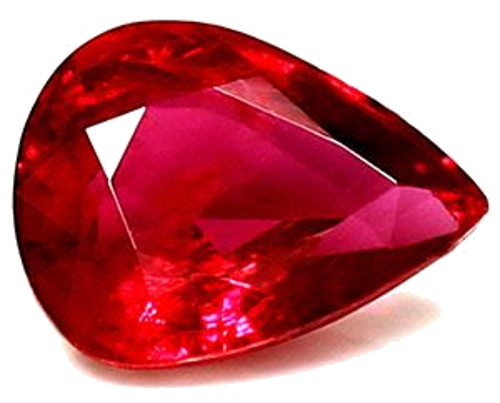 0.61 carat RED Pear Rubinas (1)