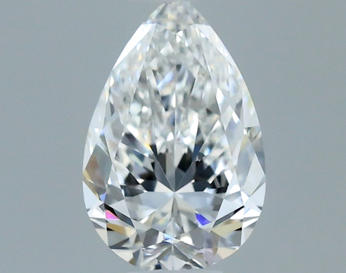 0.41 carat F-VVS1 Natūralus Pear Deimantas (1)